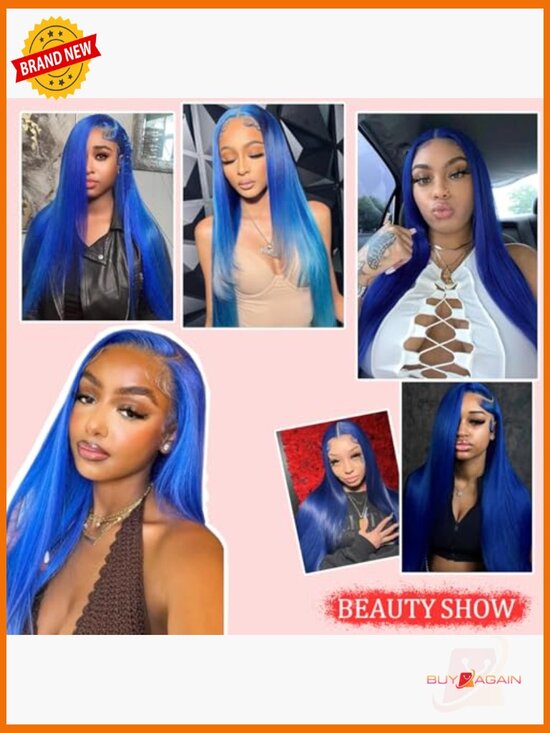 13x4 Straight Lace Front Wig Human Hair Glueless HD Transparent 180% Density 22 main image 5